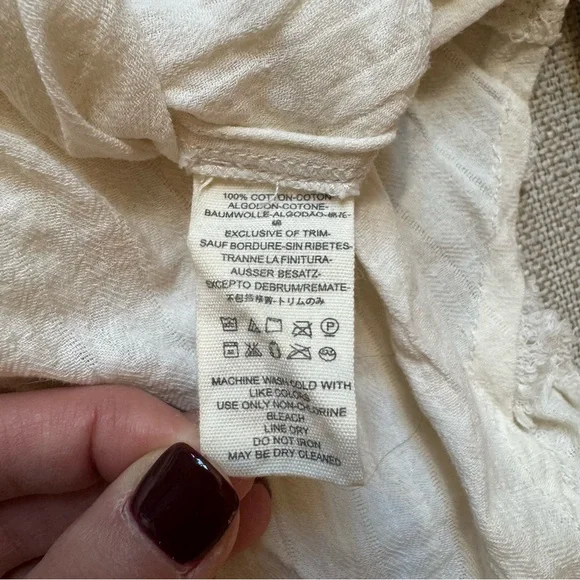 We The Free Long Sleeve Tunic Top Cream - Picture 5 of 8